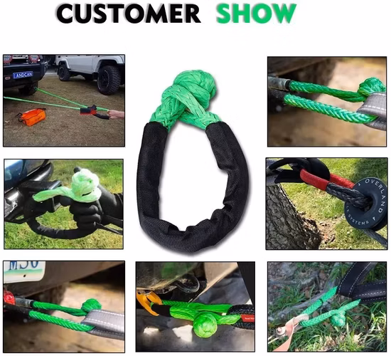 45, 000lbs Breaking Strength UHMWPE Synthetic Soft Shackle