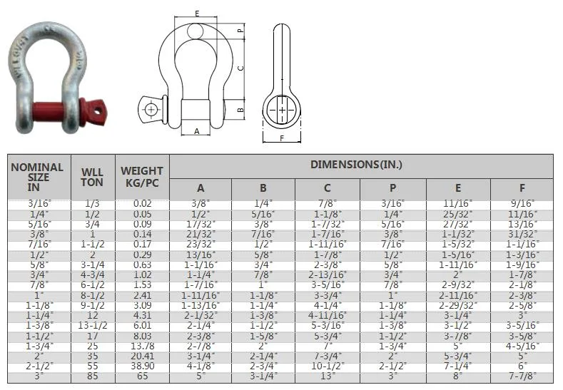 Fashion High Quality Metal Stainless Steel Hardware Shackles