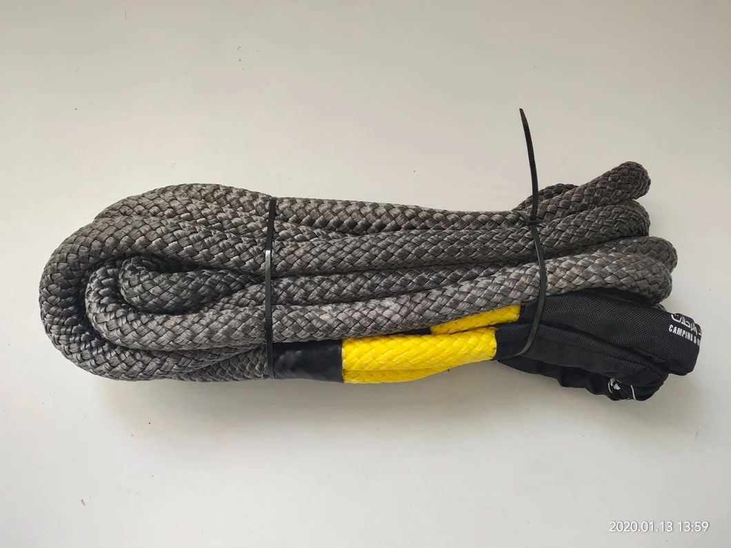 High Tensile Nylon Kinetic Rope Double Braided Recovery Rope for Towing